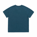 Damondaily Move Easy kids lightweight quick-dry T-shirt in lake blue, back view