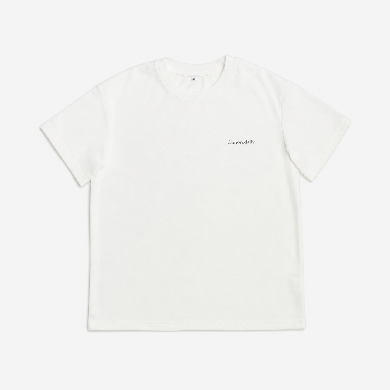 Damondaily Move Easy kids lightweight quick-dry T-shirt in white, front view